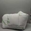 Ultra Soft Twin Size Mattress Topper - Viscose Made from Bamboo Pillow Top Mattress Pad for Back Pain Relief - Naturally Cooling for Hot Sleepers, Green