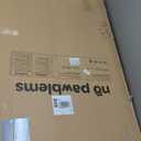 No Pawblems 55.1" Extra Tall Pet Gate for Cat/Dog, 29.9-44.4" Wide Auto Close Tall Cat Gate, NO Drilling Pressure Mounted for Doorways/Hallways, 1.37" Narrow Bar Spacing, Black