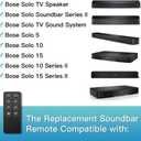 6 x Remote Control Replacement for Bose Solo Soundbar Series II and TV Speaker Remote,Compatible with Bose Solo 5 10 15 Series II TV Sound System 732522 410376 418775 431974 845194 740928-1120 838309-1100