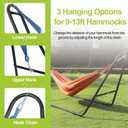 Durable Heavy Duty Steel Hammock Stand for Outside, 550LBS Capacity