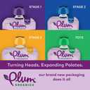 2 x Plum Organics Stage 2 Organic Baby Food - Apple, Raspberry, Spinach, and Greek Yogurt - 3.5 oz Pouch (Pack of 4) - Organic Fruit and Vegetable Baby Food Pouch (EXP 10/03/25)