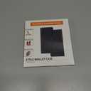 DuckSky for iPhone X/XS Genuine Leather Wallet case RFID Blocking4 Credit Card HolderReal Leather Flip Folio Book Phone case Protective Cover Women Men for Apple XS case Light Brown