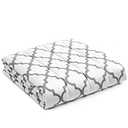 YnM Weighted Blanket,Heavy 100 Percent Oeko-Tex Certified Cotton Material, Bed Blanket for One Person of 160lbs, Ideal for Queen/King Bed (60x80 Inches, 17 Pounds, Lattice Scroll)