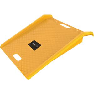 Curb Ramp - Heavy Duty, Portable Ramp with 1000lb Weight Capacity - for Furniture Dollies, Hand Trucks, or Moving Carts by Stalwart (Yellow)