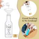 OurWarm 50 Pack Mini Liquor Bottles, 1.7oz/50ml Mini Shot Bottles with Gold Screw Caps Funnels Tags & Twines, Empty Wine Bottles for Juice Alcohol Homemade Liquor Birthday Wedding DIY Party Favors