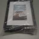 PEALSN 8x10 Picture Frame Set of 6, Display Picture 5x7 with Mat or 8x10 Without Mat, Black Woodgrain