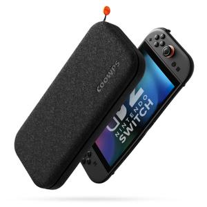 COOWPS Switch 2 Case for Nintendo Switch 2 (2025), Odorless Felt Ultra Hard Shell Protect Joystick, Soft Lining Carrying Case with Switch Game Card Slots, for Travel and Home Storage, Black