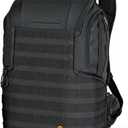 Lowepro ProTactic BP 450 AW 2 Pro 25L Comfortable Recycled and Solution-Dyed Fabrics Modular Backpack with CradleFit Pocket, All Weather Cover, and Utility Waist Belt (Black)