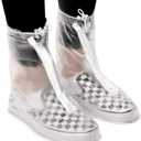 Galashield Rain Shoe Covers | Waterproof Shoe Covers for Men Women | Reusable Galoshes Overshoes (Clear, XX-Large)
