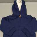 Simple Joys by Carter's Baby Hooded Sweater Jacket with Sherpa For 12 Month Old (Navy)
