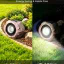 4 Pack Solar Rock Lights Outdoor, Angle Adjustable Solar Lights Outdoor Waterproof, LED Solar Garden Lights, Auto On/Off Landscape Lighting for Yard Pathway Patio Flower Bed - White Glow (Stone Brown)