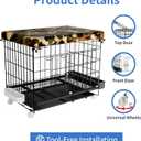 STILLCOVE Small Chicken Cage Outside: Wire Small Animal Cage with Wheels & Waterproof Cover for Guinea Pig Rabbit Bunny Ferret Hamster Dog Cat Duck Bird