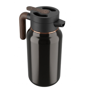 68oz Thermal Coffee Carafe, Stainless Steel Carafes for Hot Liquids 24 Hours, Insulated Coffee Carafes For Keeping Hot Coffee, Hot Water, Tea, Hot Beverage (Black)