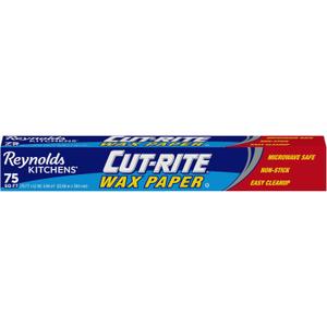 Reynolds Cut-Rite Wax Paper, 75 Square Foot Roll (1 Count (Pack of 1), Green)