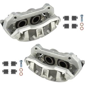KUSATEC 18B5237 18B5236 Front Disc Brake Caliper with Bracket Compatible with 2010-2021 Ford Expedition, Lincoln Navigator, 2010-2011 F-150, Mark LT, Both Driver and Passenger Side