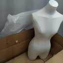 Female Mannequin Dress Form Torso - Fashion Half Body Sewing Mannequin with Adjustable Stand for Clothing Display, Wedding Dress, Boutique & Retail, Maniqui para Ropa, White, 32-24.4-33.5 inches