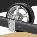 304 Stainless Steel Spare Tire Carrier,Spare Tire Mount Boat Trailer Carrier Bracket,Heavy Duty Lock Holder,Fits 4 & 5 & 6 Lugs Trailer Wheels On 4", 4.5'', 4.75'', 5'' and 5.5'' Bolt Patterns