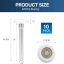 Terpheety Nylon Garage Door Rollers 10 Pack - 2" Quiet Garage Door Wheels Replacement with 6200-zz Bearings, Quiet & Smooth Operation, Garage Door Roller Parts for Standard Residential Garage Doors