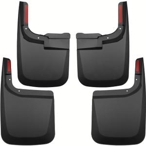 Tecoom Compatible with 2017-2024 Ford F250 F350 Mud Flaps Splash Guards Front and Rear Mud Guards (Without OEM Fender Flares) 4PCS Black