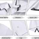 Men's Pique Polo Shirts Long Sleeve Cotton Blend Tipped Casual Collared Polo Shirts Business Classic Fit Medium