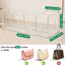 2 Pack Acrylic Purse Organizer for Closet