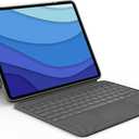 Logitech Combo Touch iPad Pro 12.9-inch(5th, 6th gen - 2021, 2022)Keyboard Case -Detachable Backlit Keyboard with Kickstand, Click-Anywhere Trackpad, Smart Connector - Oxford Gray 