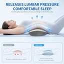 Lumbar Support Pillow for Bed Sleeping - Lower Pillow for Back Pain Relief