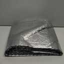 winemana Window Insulation Roll, 48IN x 10FT Reflective Heat Shield Bubble Film, Double-Sided Aluminum Foil Insulation, Weatherproof Garage Door Cover for Windows, RV, Basement, Winter & Summer