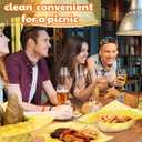 Estune 240 Pcs 12 x 12 Inch Deli Paper Sheets Sandwich Dry Wax Paper Oil Proof Food Basket Liners Food Wrapping Sheets for Bread, Party, Picnic, Festival, BBQ(Yellow)