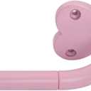 Pink Curtain Rods for windows 32 to 150 inch,Adjustable Blackout Curtain Rod foBedroom,Outdoor,3/4 Inch Diameter for Bedroom,Kitchen and patio,No Rust (Pink, 32-88)