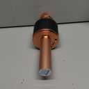 BONAOK Karaoke Microphone for Kids & Adults - Bluetooth Microphones Singing Mic with Disco Lights, Echo Effect, Built-in Speaker Portable Karaoke Player for Party Travel Gifts Q78(Rose Gold)