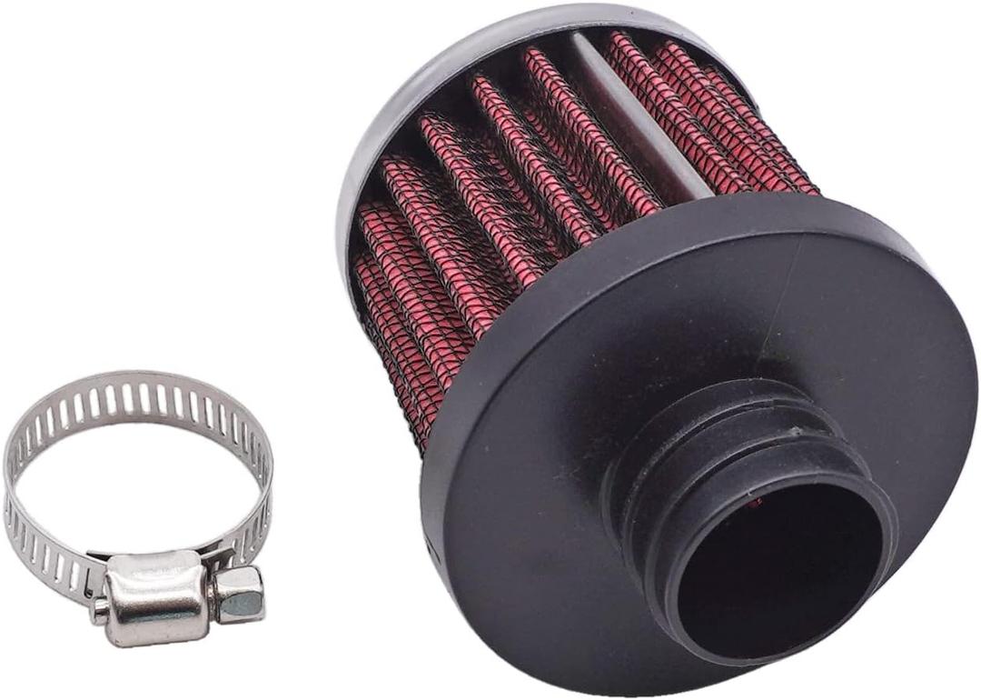Parking Heater Universal Air Filter,25mm Connector with Clamp for Webasto Eberspacher Parking Heater