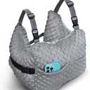 Zomaple Post Mastectomy Pillow Post Surgery  Post-Op Essentials, Breast Augmentation/Reduction & Mastectomy Recovery Supplies  Washable Cover for Comfort & Support (Strapped, Grey)