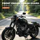 2018-up Softail Footpeg Engine Guard 1.25" Highway Crash Bar for Harley M8 2018-up Street Bob FXBB FXBBS Low Rider FXLR FXLRS FXLRST Standard FXST (Gloss Black)