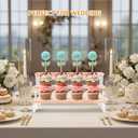 1PCS 3-Tier Wood Cake Pop Stand with Acrylic Sticks, Cupcake Dessert Display Stand Riser for Wedding Birthday Party Christmas Day