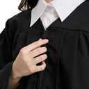 Unisex Matte Graduation Cap and Gown 2026 Tassel Set for High School &College Graduates (Black), Size 51