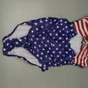 Tempt Me Women American Flag One Piece Swimsuits Tummy Control Halter Bathing Suits Sexy Ruched Slimming Swimwear S