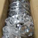 AEagle Dome Axle Cover Combo Kits for Semi Truck Hubs w/Screw-On 33mm Lug Nut, ABS Plastic Chrome Plated, 2 Front & 4 Rear, 10 Hole Removable Caps, 6 Pcs