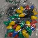 C7 100 LED Battery Operated Christmas Lights,Battery Powered Waterproof Bulbs,34FT 8 Modes with Auto On/Off Time for Xmas Tree Garden Patio Indoor Outdoor Christmas Decor(Multicolor)