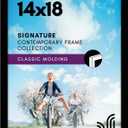 Americanflat 14x18 Picture Frame with Polished Plexiglass - Signature Collection - Gallery-Style Frames Made of Engineered Wood - Photo Frame for Wall Display - Black