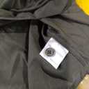 Hisdern Men's Black Grandad Collar Shirt Wedding Regular Fit with Pocket, Size XL