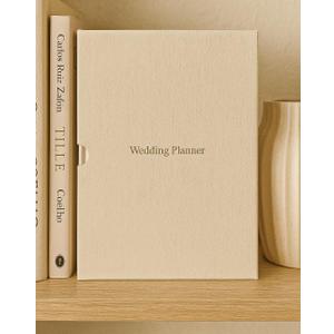 Wedding Planner Book and Organizer for Bride – Elegant Bridal Planning Book with Linen Cover, Tabbed Sections & Checklists | Engagement Gift, Wedding Binder & Countdown Journal