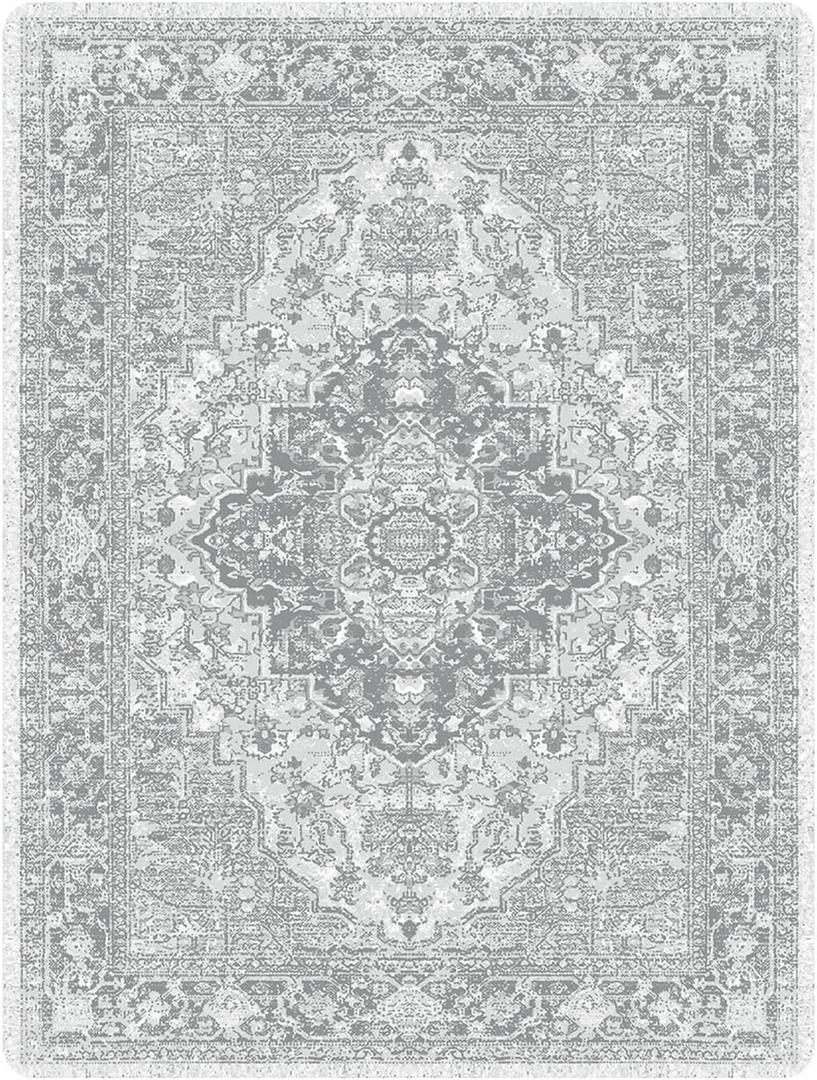 nunubaby Washable Pee Pads for Dogs, Stylish, Non-Slip and Leak-Proof Pee Pads. Reusable Potty Pads for Dogs for Crates and Floors.(Gray/Geo, 18" x24" )