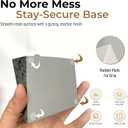 DOXOLOGY Gray Stone Marble Soap Dish Bathroom Organizer - Resin Soap Dish with Rectangular Design 3.7" L x 2.8" W - Self Draining Soap Dishes Keeps Countertop Neat - Marble Look Soap Tray for Sink