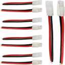 YLP 5pairs Tamiya Plug Male Female Connector Adapter Cable 14awg 10cm for RC Car Lipo Battery Charge