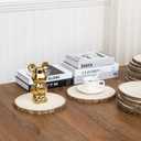 8 Pieces of 10-11 Inches Wood Slices for Centerpieces,Wooden Slices for Table Top,Wooden Slabs for Crafts,Round Wood Splices for Wedding Table,Home Dinner Table,Etc.(10-11 inches)