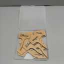 Queekay 15 Pcs Wooden Cheese Markers Set for Charcuterie Board Reusable Labels Marker Signs T Type Identification Name Food Tag for Buffet Christmas Wedding Birthday Cocktail Party Gift, 2.4 x 4 Inch