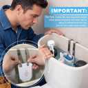 Sliner 3 Pcs Toilet Tank Cleaning Tablet Holder 3.5'' x 2.8'' x 1.4'' Hanging Toilet Tank Bleach Tablet Bracket Cleaner Carrier Prevents Flapper Jams & Residue, Extends Life of Cleaner Tablets
