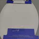 Bemis 7300SLEC Slow Close Toilet Seat, Easy Clean Hinges and Durable Plastic Seat, Made in USA, Elongated, White