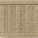 BEQHAUSE 24x36 Inch Kitchen Rug Mats, Durable Anti-Slip Absorbent Dirt-Resistant Kitchen Rug Pet Mat Machine Washable (Beige)